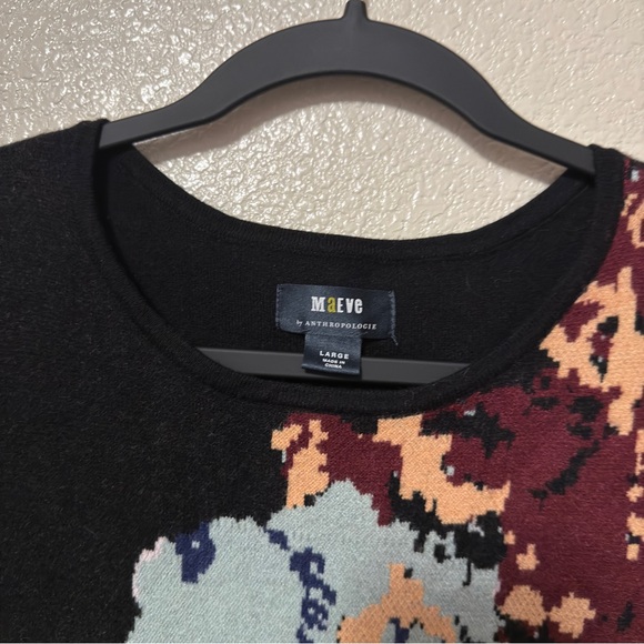 Anthropologie Maeve Multicolor Scenic Long Sleeve Mini Dress Sz L - Picture 3 of 10